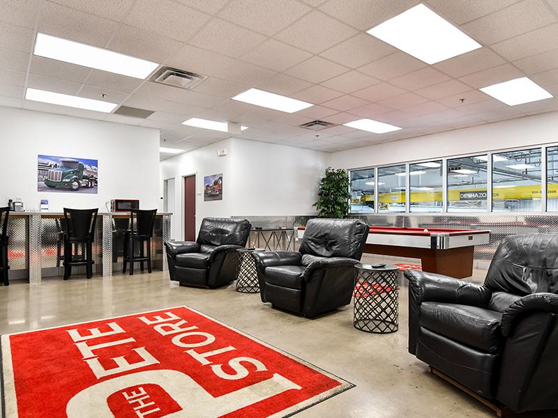 The Pete Store specialized Driver's Lounge provided so driver's can relax during repairs and service